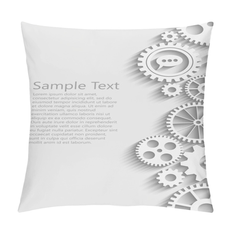 Personality  Gears With Icons Inside Pillow Covers