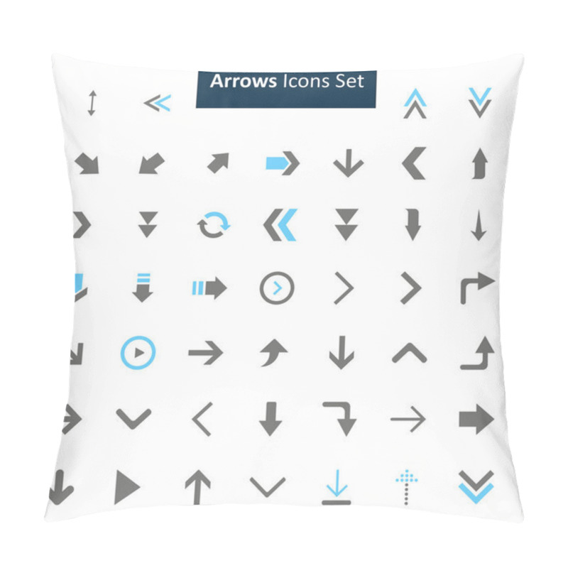 Personality  Arrows Icon Set Pillow Covers