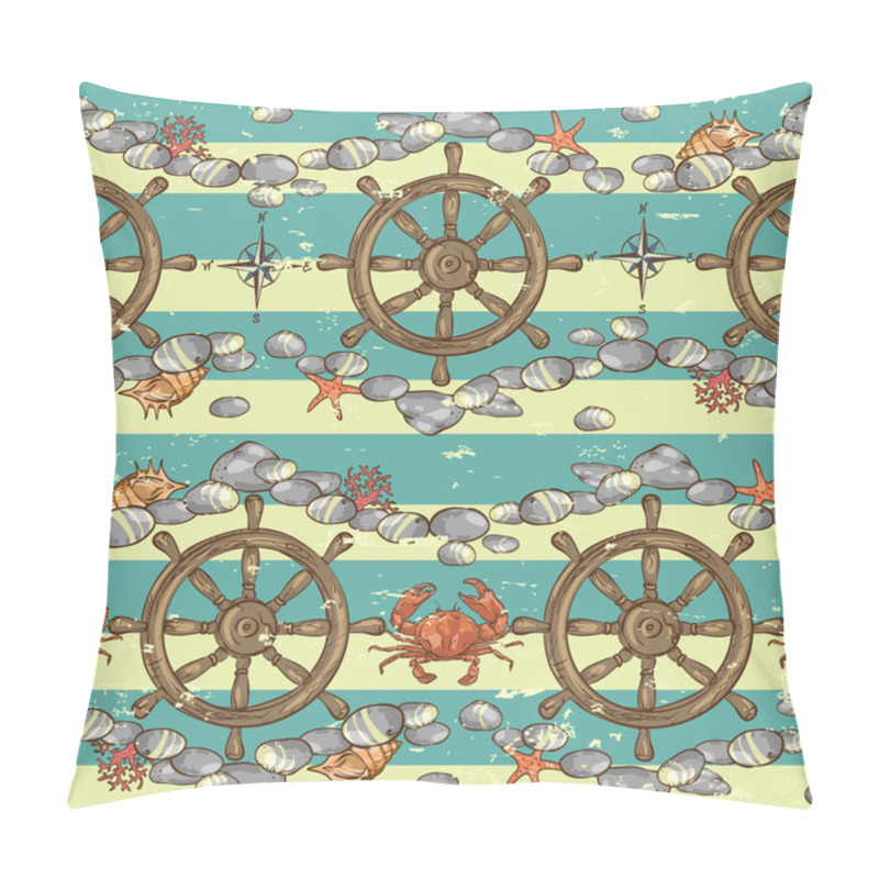 Personality  Nautical Background, Marine Pattern Pillow Covers