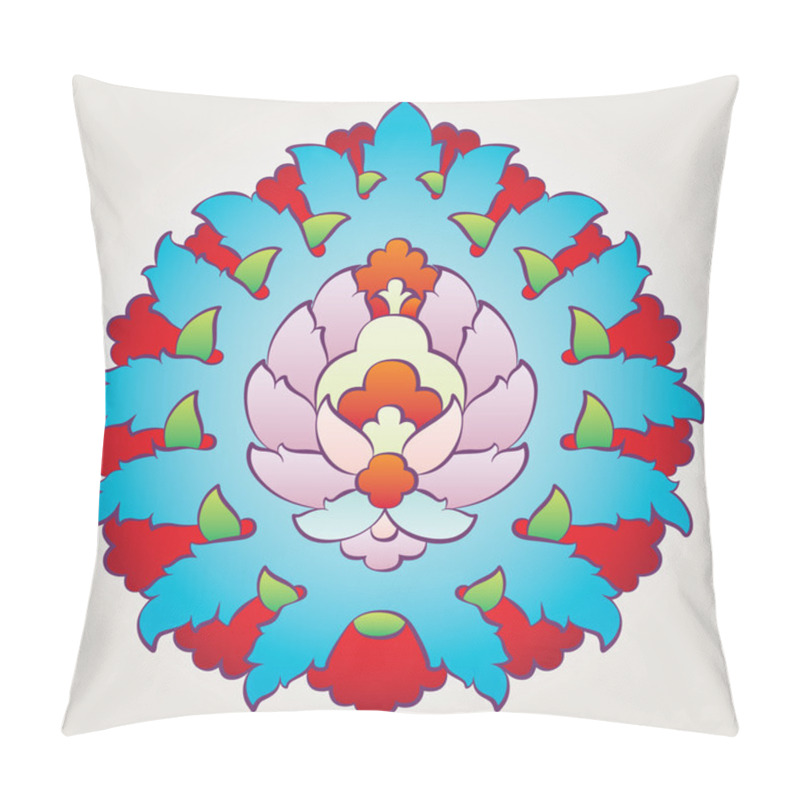 Personality  Ottoman Floral Motif Pillow Covers