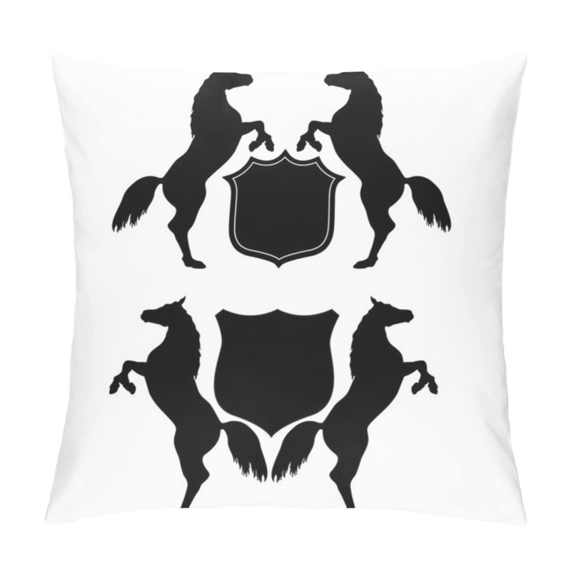 Personality  Horse And Shield Pillow Covers