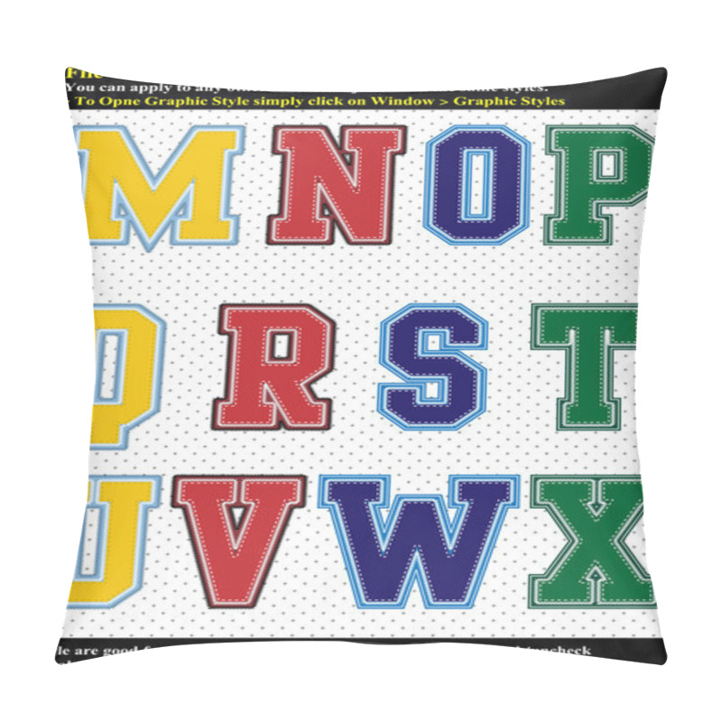 Personality  Set Tackle Twill Alphabet Pillow Covers