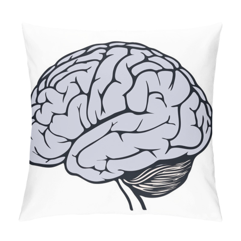 Personality  Model Of Human Brain Pillow Covers