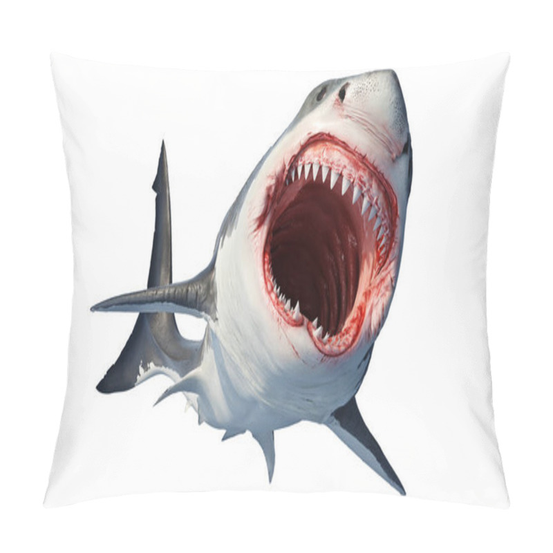 Personality  White Shark Marine Predator Pillow Covers