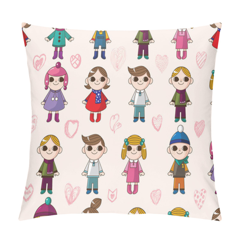 Personality  Seamless Cute Cartoon Pattern Pillow Covers