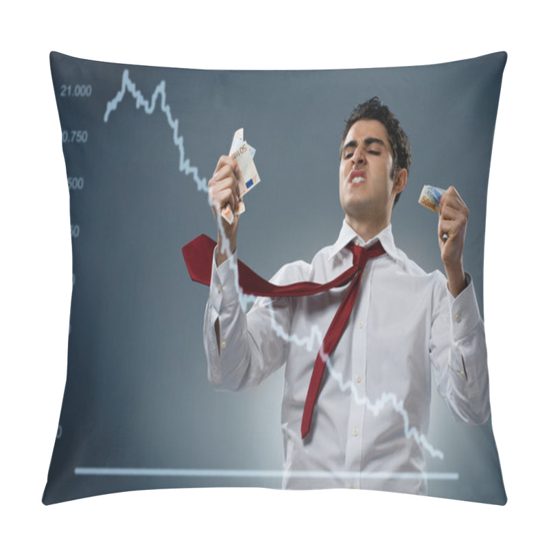 Personality  Stock Market Crash Pillow Covers