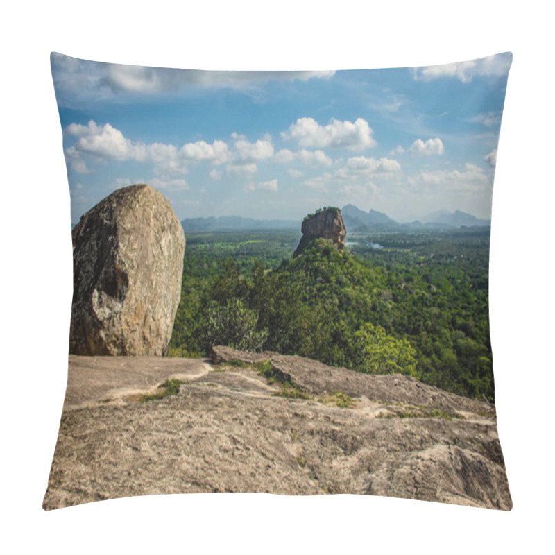 Personality  Viewpoint Towards The Lions Rock, Sigiriya, Sri Lanka Pillow Covers