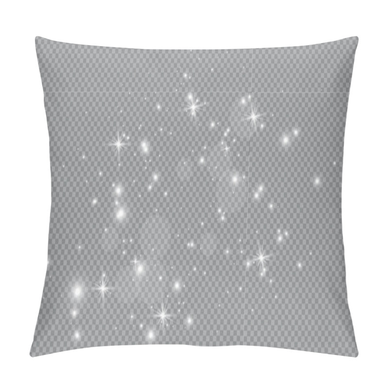 Personality  The Dust Is Yellow. Yellow Sparks And Golden Stars Shine With Special Light. Vector Sparkles On A Transparent Background. Christmas Light Effect. Sparkling Magical Dust Particles. Pillow Covers