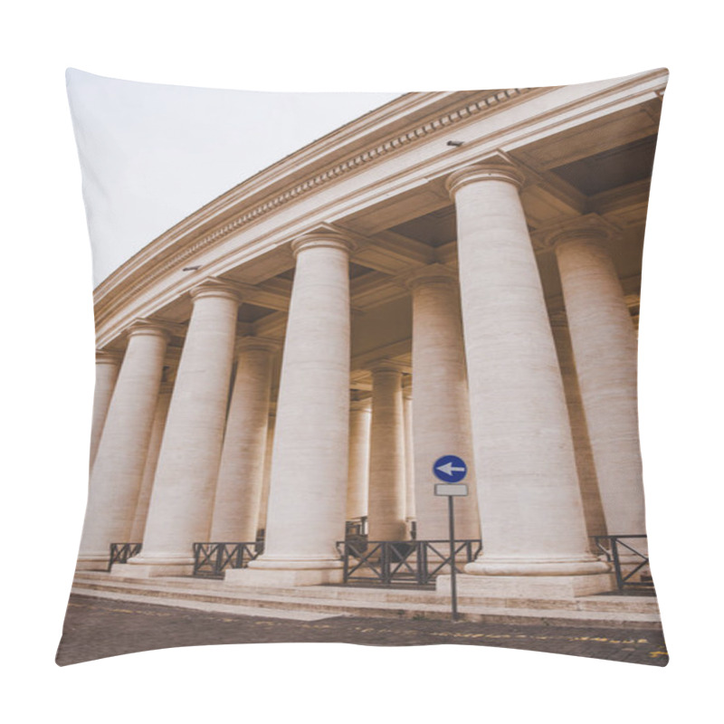 Personality  Bottom View Of Columns And Entrance To Vatican City, Italy Pillow Covers