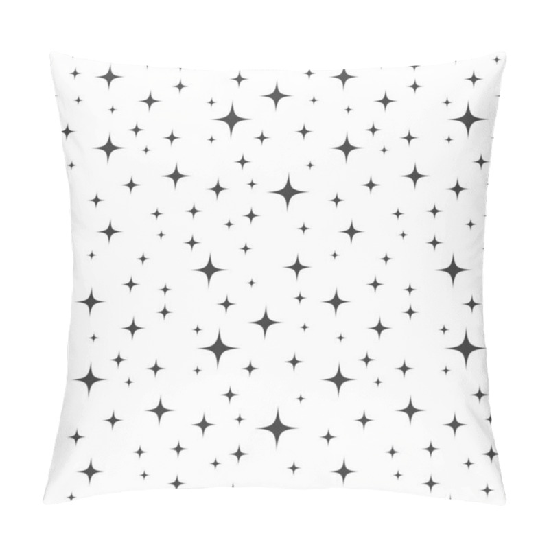 Personality  Twinkling Stars Seamless Pattern. Vector Illustration. Pillow Covers