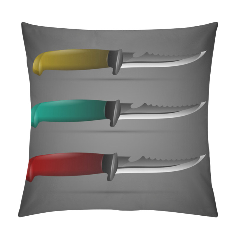 Personality  Vector Knives Set,  Vector Illustration  Pillow Covers