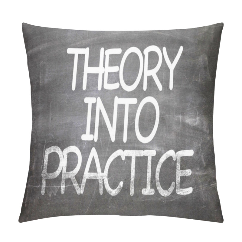 Personality  Theory Into Practice On A Chalkboard Pillow Covers