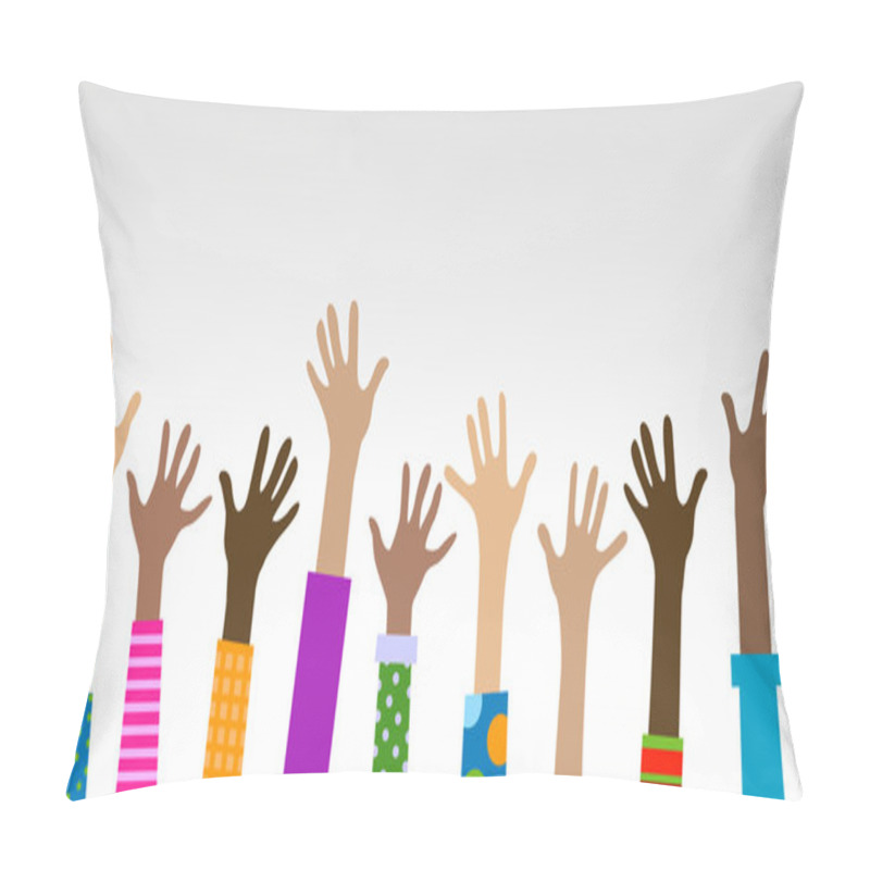 Personality  Hands Diverse Togetherness  Pillow Covers