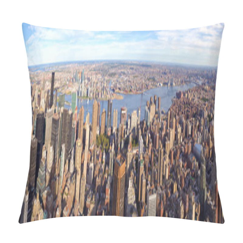 Personality  Aerial View Of New York Pillow Covers