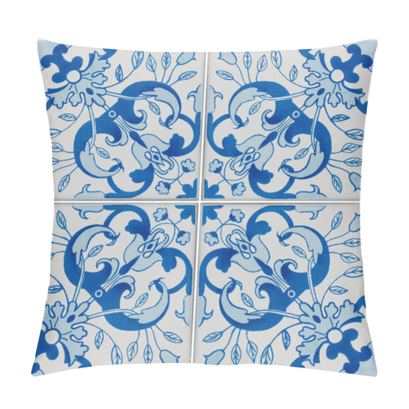 Personality  Traditional Portuguese Glazed Tiles Pillow Covers