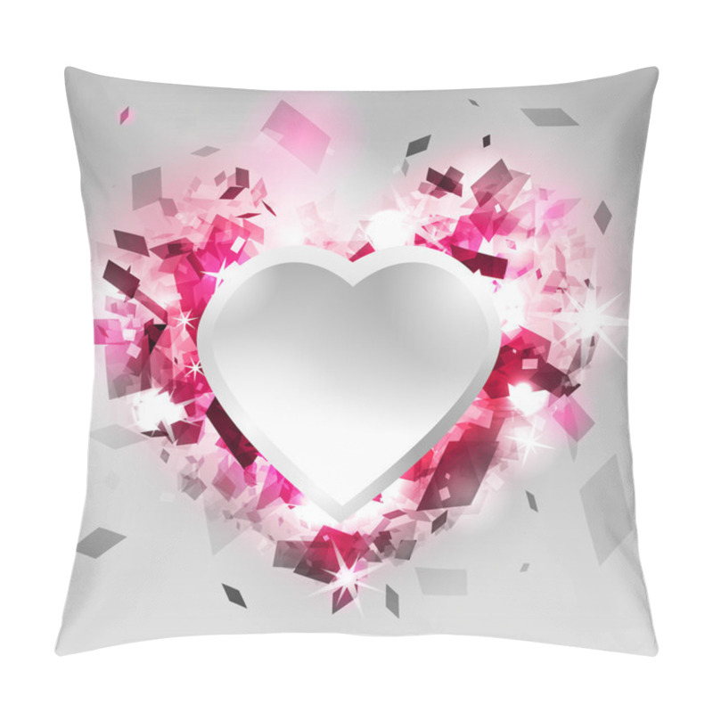 Personality  Valentine Abstract Background With Heart Shape. Pillow Covers