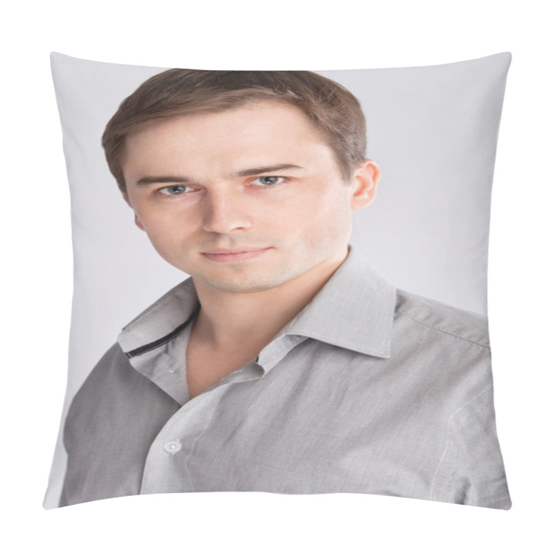 Personality  Strict Businessman Portrait Of A Man In A Shirt Pillow Covers