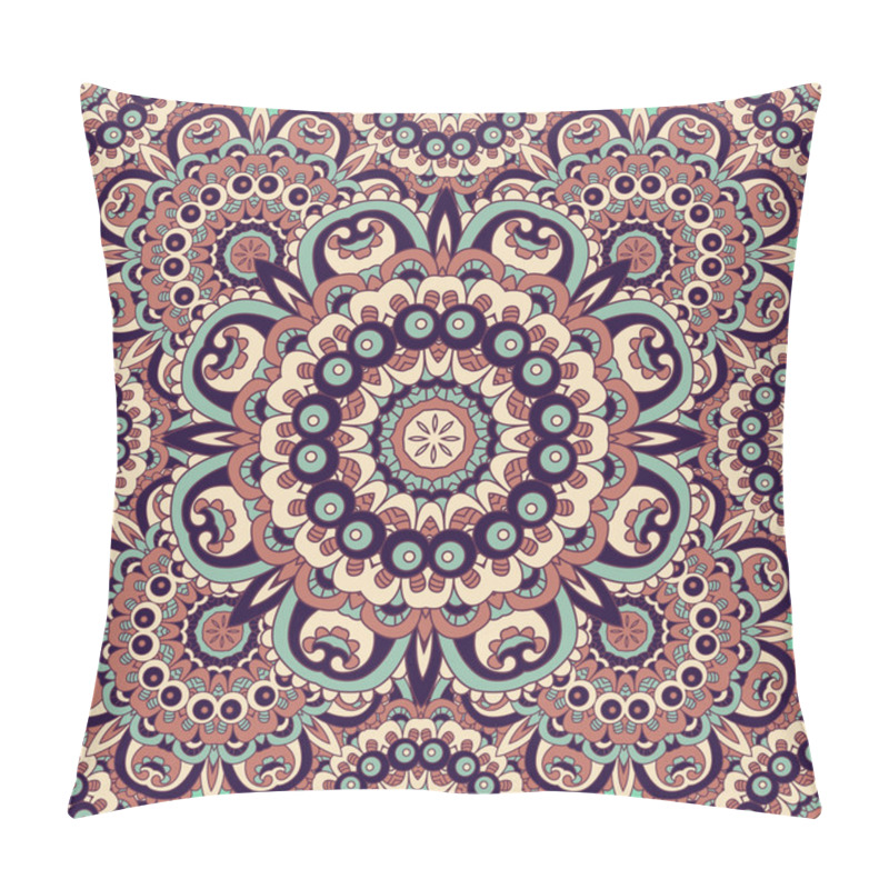 Personality  Seamless  Vector  Background With Mandala. Pillow Covers