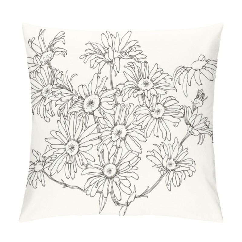 Personality  Daisy Flowers. Pillow Covers