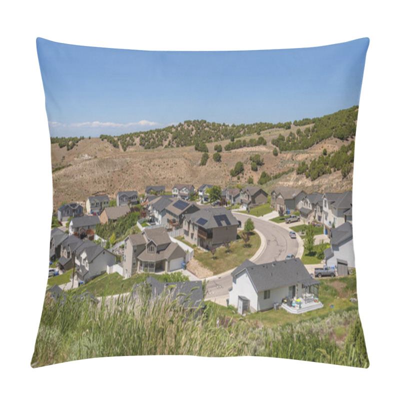 Personality  New Houses In A Neighborhood In Pocatello Idaho State.  Pillow Covers