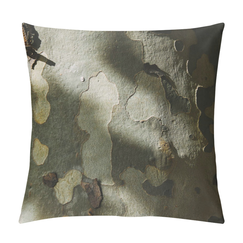 Personality  Close Up Of Shabby Aged Green Bark Of Tree Pillow Covers