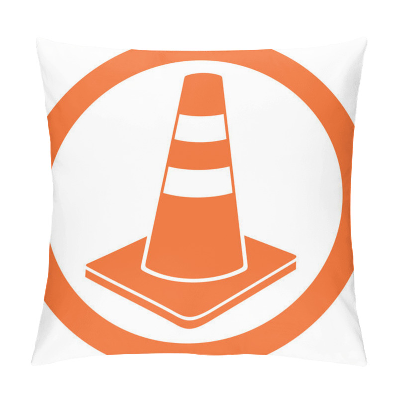 Personality  Traffic Cone Icon Pillow Covers