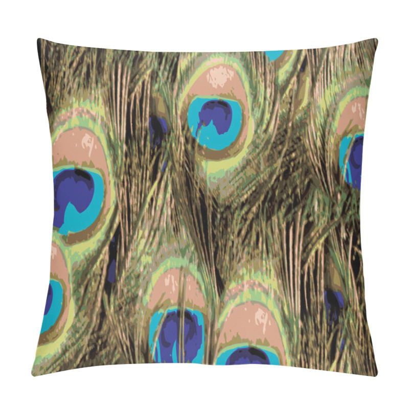 Personality  Peacock Pattern Pillow Covers