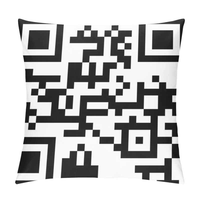 Personality  2D Barcode. Vector Illustration. Pillow Covers