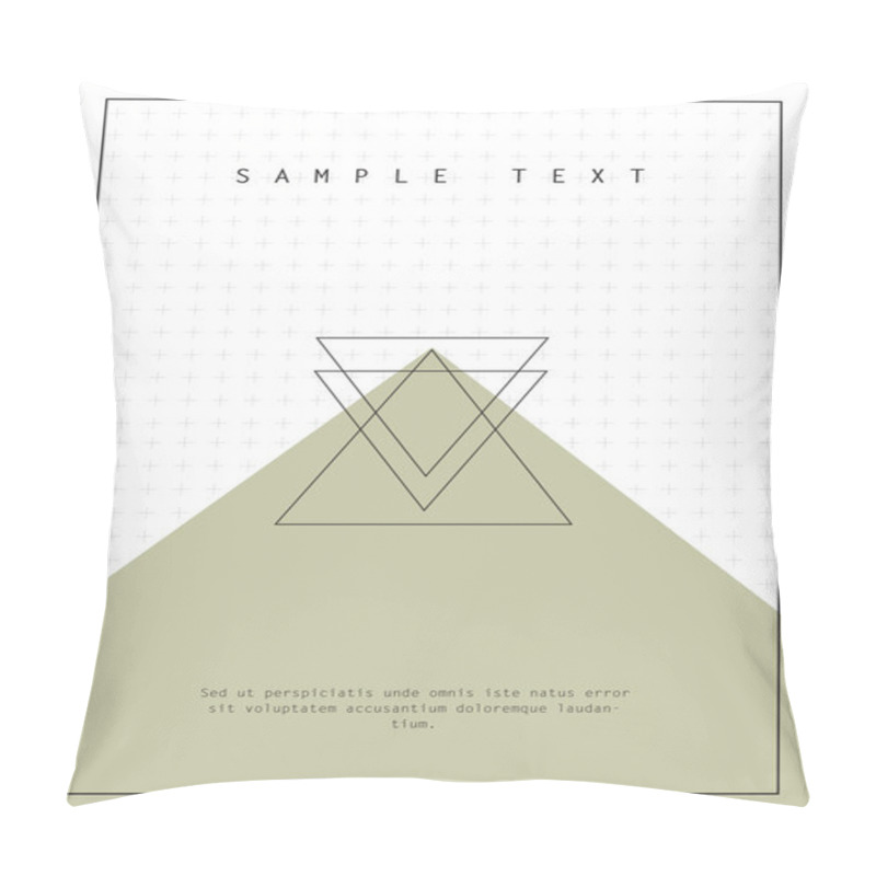 Personality  Geometric Design For Poster, Brochure Or Business Card Pillow Covers