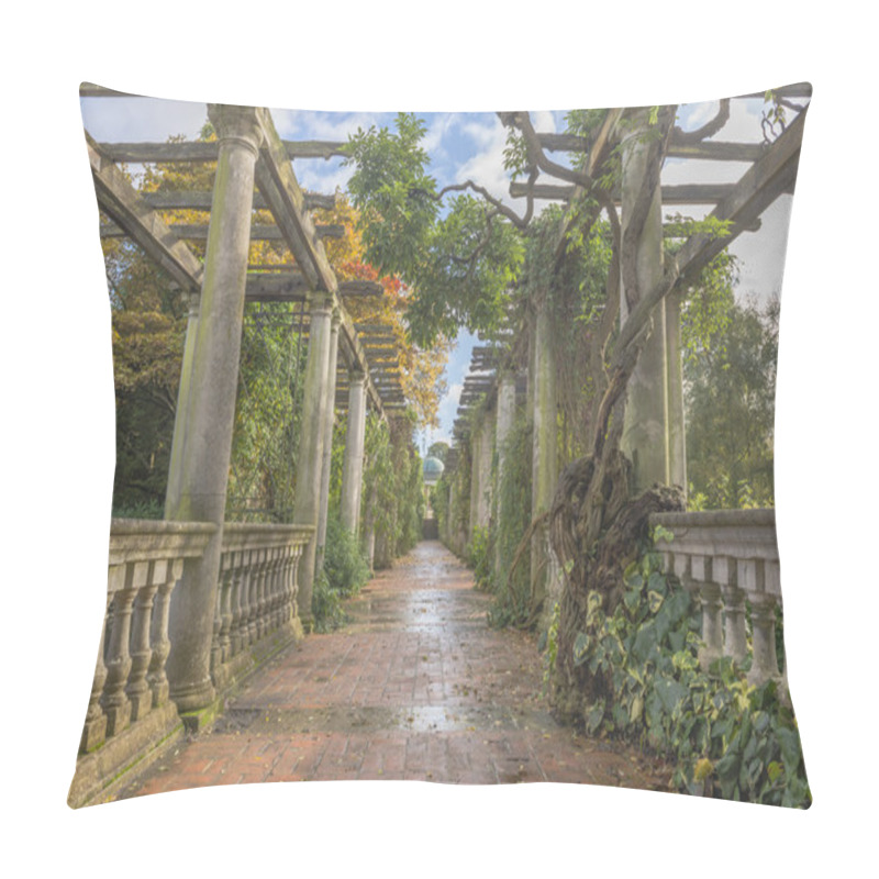 Personality  Pergola In Autumn Park Pillow Covers