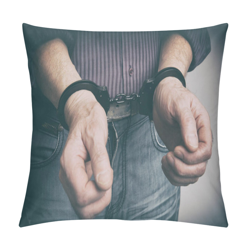 Personality  Male Hands Handcuffed Pillow Covers