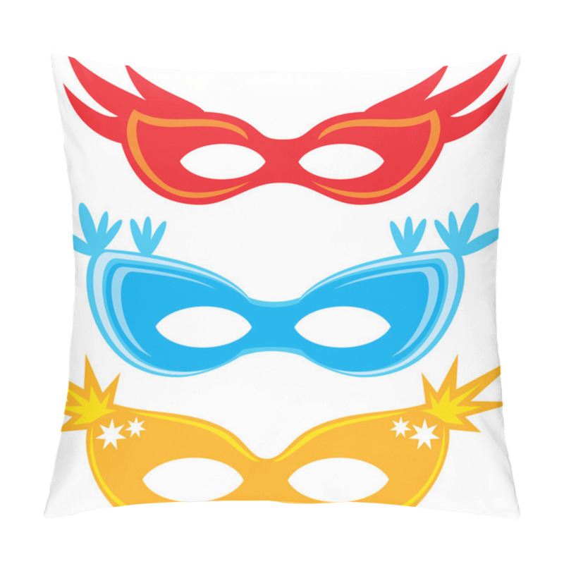 Personality  Vector Carnival Masks (masks For Masquerade) Pillow Covers