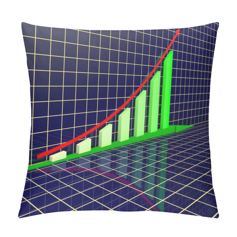 Personality  Arrowed Business Chart Pillow Covers