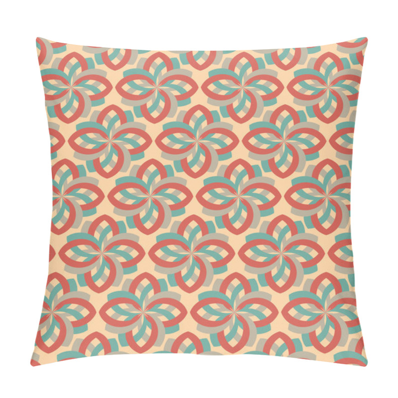 Personality  Retro Flower Geometric Seamless Pattern Ornament Pillow Covers