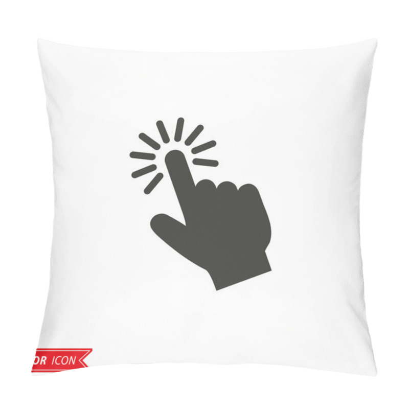 Personality  Touch  - Vector Icon. Pillow Covers