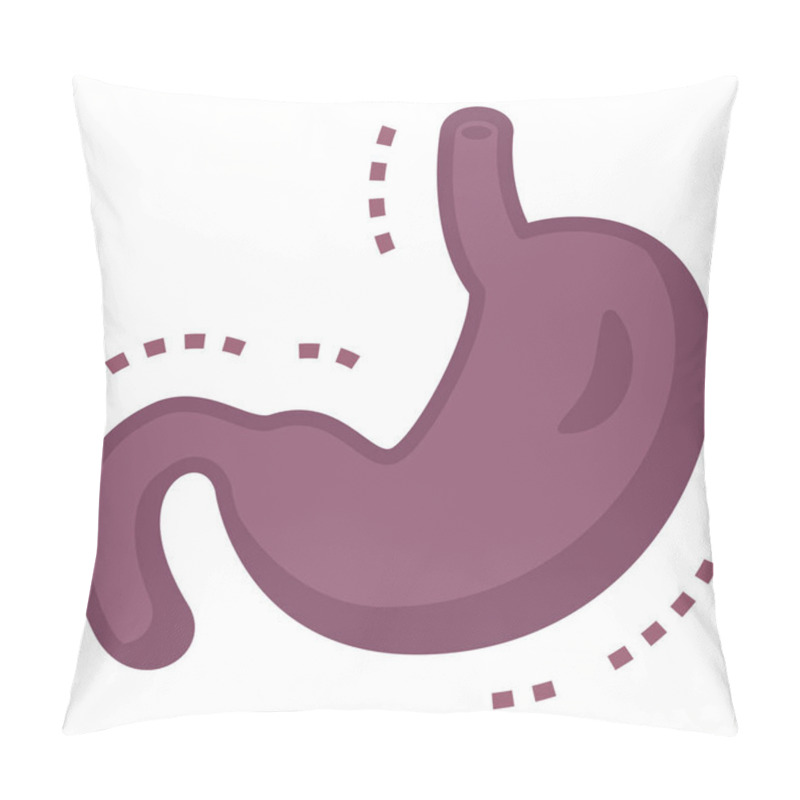 Personality  Illustration Of Sick Stomach Pillow Covers