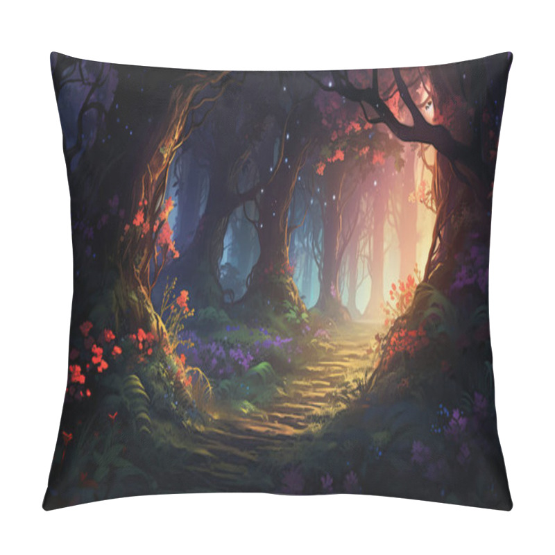 Personality  Green Forest In A Natural Landscape Pillow Covers