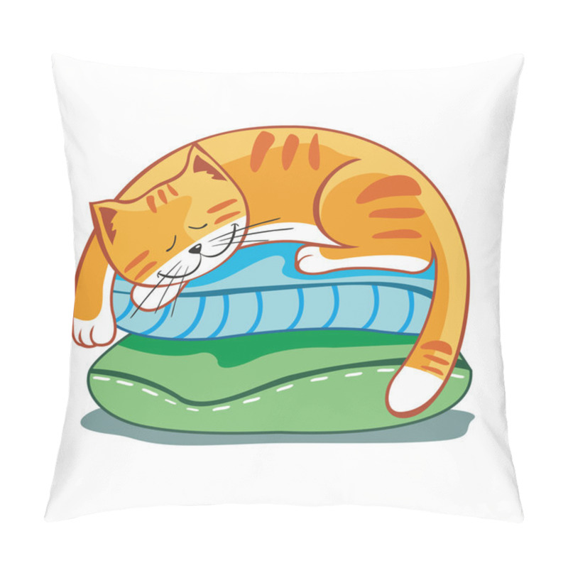 Personality  Sleeping Cat Pillow Covers