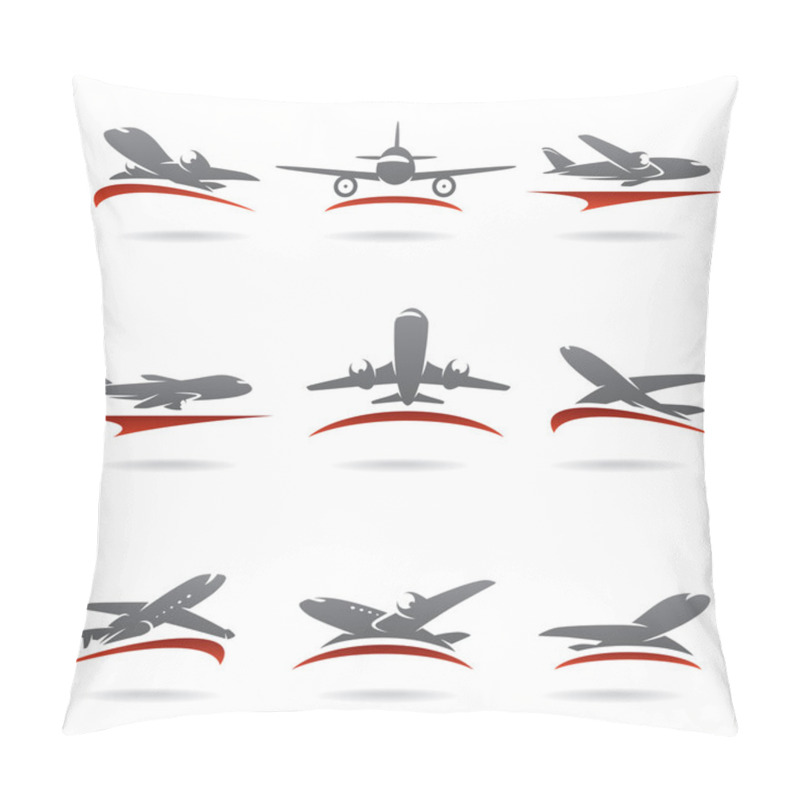 Personality  Airplane Set. Pillow Covers