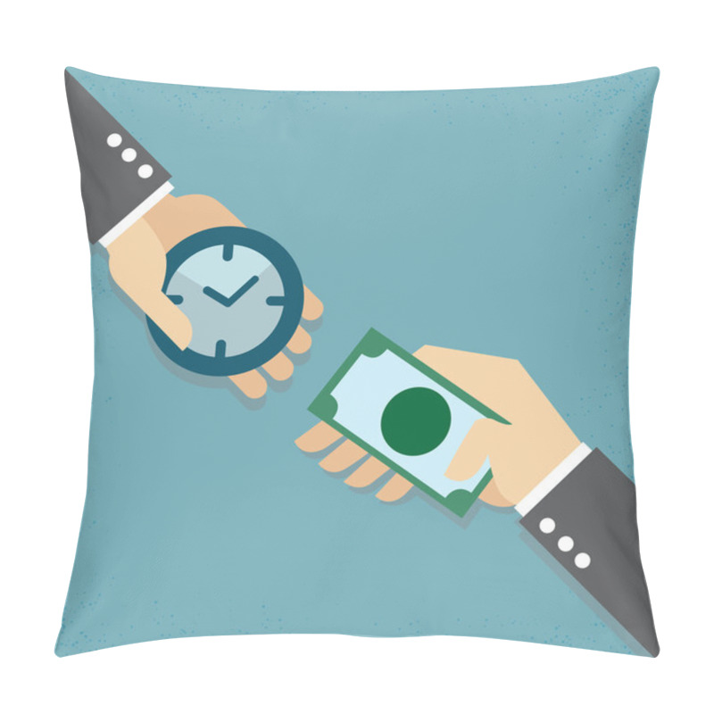 Personality  Time Is Money Pillow Covers