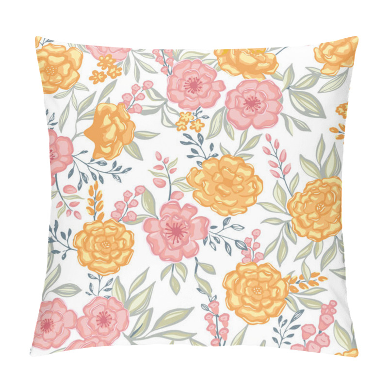 Personality  Flowers Seamless Pattern Design. Vector Illustration Fabric Textile Wallpaper Print Design Pillow Covers