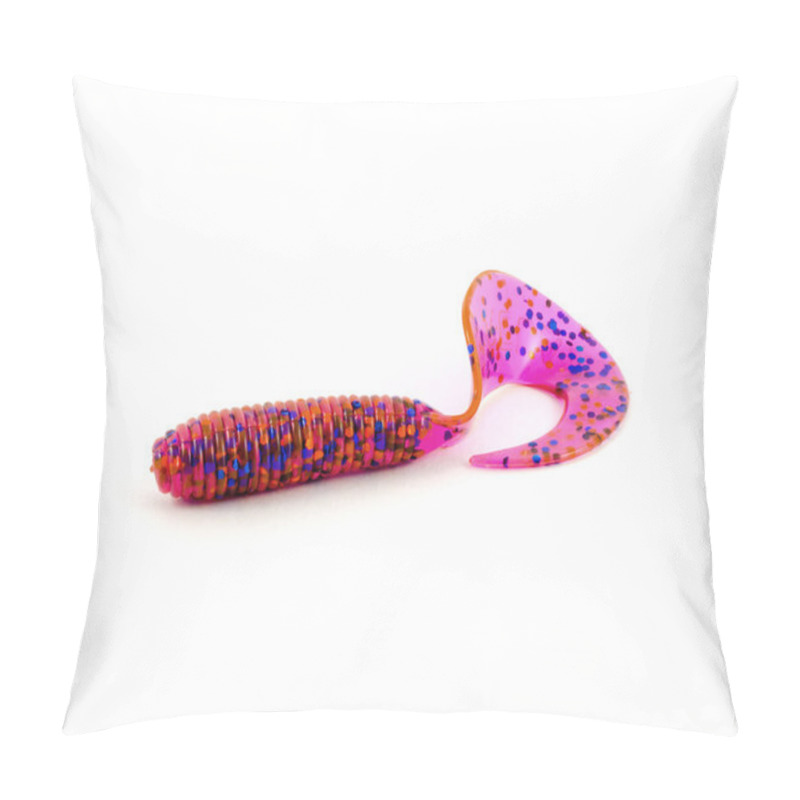 Personality  Fishing Bait, Silicone Fish On White. Pillow Covers