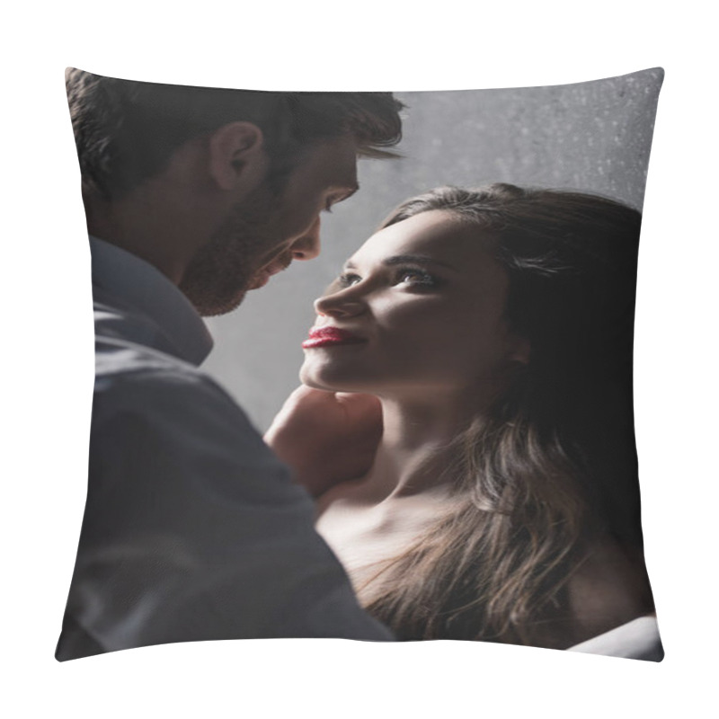 Personality  Young Sensual Couple Able To Kiss Pillow Covers