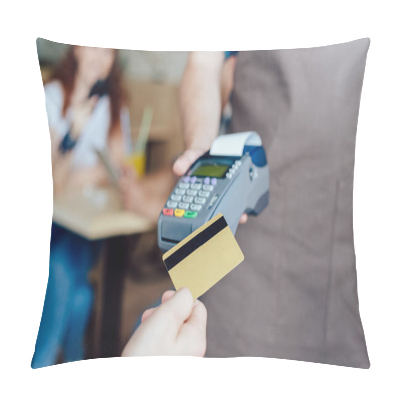 Personality  Payment By Credit Card And Terminal  Pillow Covers