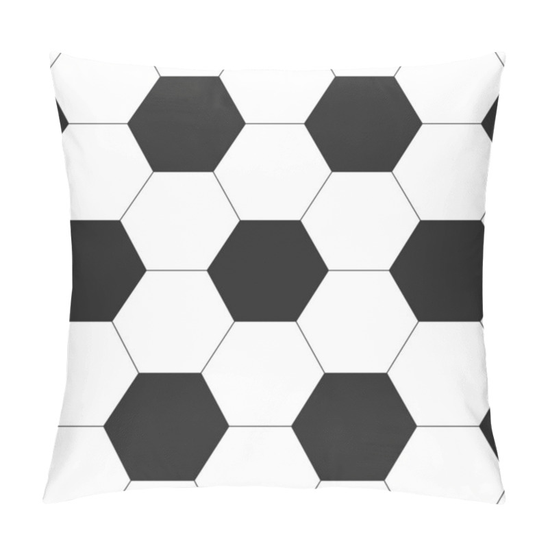 Personality  Black And White Background On A Soccer Theme Pillow Covers