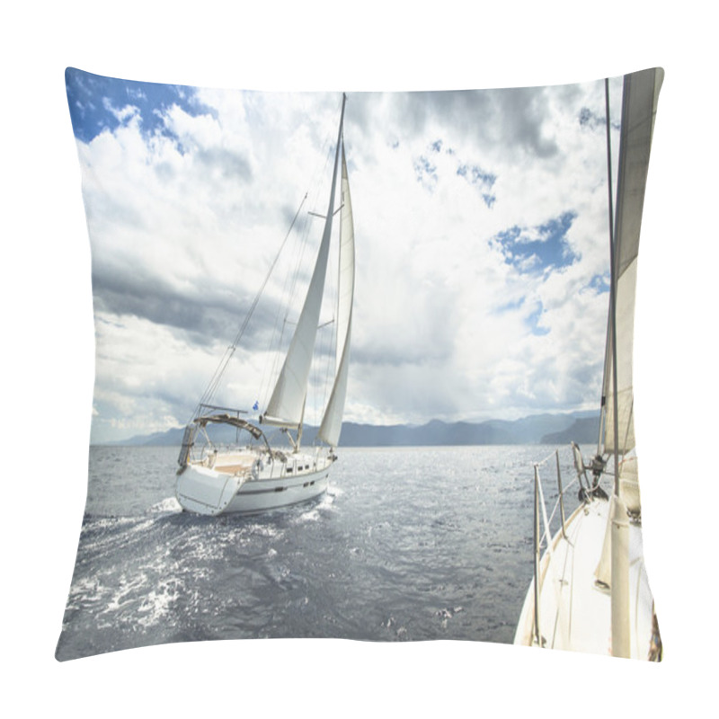 Personality  Sailing Yacht Pillow Covers