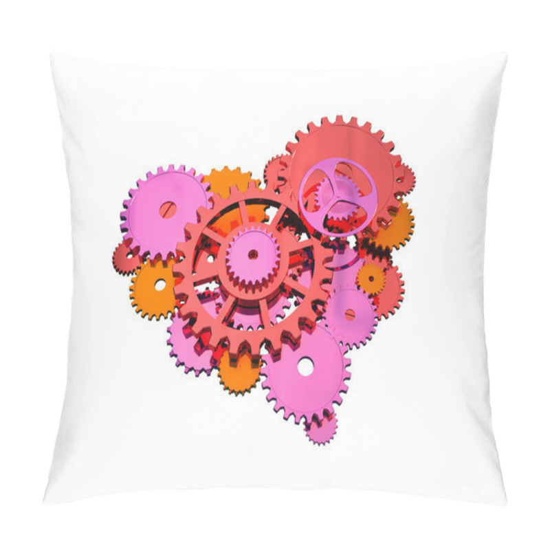 Personality  Gears Heart Pillow Covers