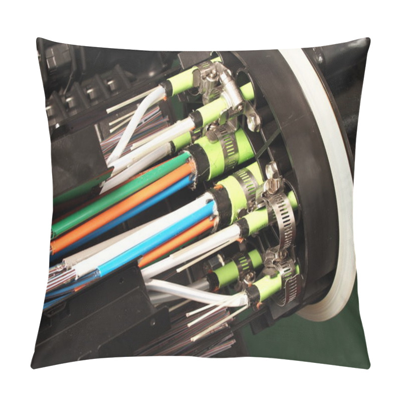 Personality  Fibre Optic Mass Closure With Cable Entry Port Closeup Pillow Covers