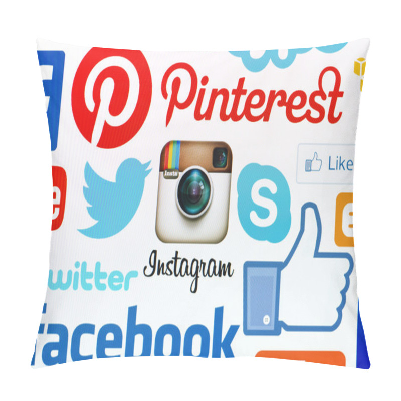 Personality  Collection Of  Social Media Pillow Covers