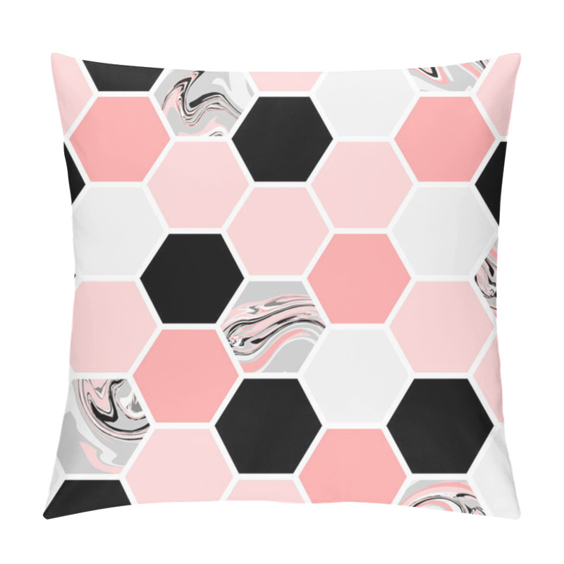 Personality  Hexagon Seamless Pattern Pillow Covers